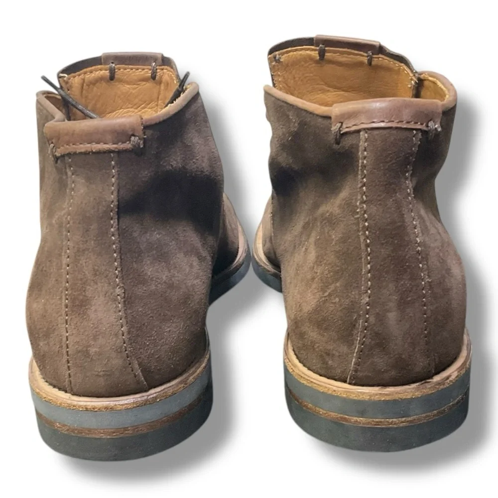 Aquatalia Carlos Brown Suede Chukka‎ Boots Mens 9 Weatherproof Made in Italy